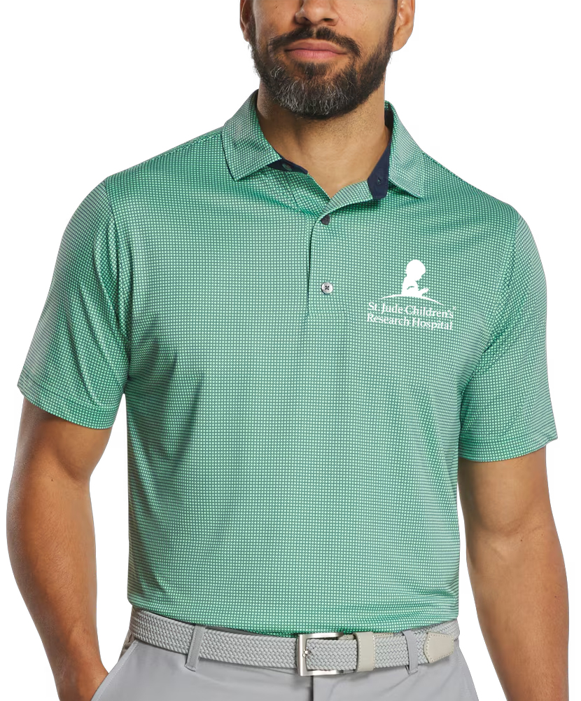 Primary image St. Jude FootJoy Circle Foulard Lisle Polo - Seafoam